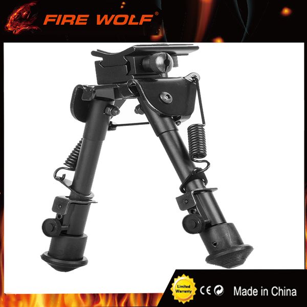 

New 6-9" Aluminum Black Bipod Atlas Adjustable Swivel Stud Precision Bipod Mount For Rifle Hunting Mount