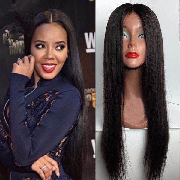 

100 brazilian full lace wig ilk human hair gluele ilk full lace wig ilky traight with ilk ba e for black women