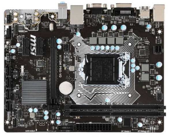 Desktop Motherboard H110 LGA1151 para MSI H110M DDR4 Pro-VD Max Ram 32 GB CPU Suporte G4560 G4600 7100 Core i3 / i5 / i7 Micro PCI ATX Mainboard