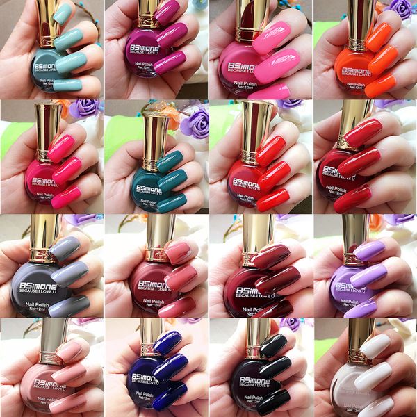 

wholesale-12ml vernis semi permanent gel nail polish long-lasting baked 60s fast dry soak off gel polish esmalte nail gel, Red;pink