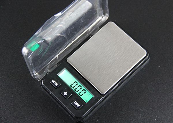 Mini-Digitalwaage, elektronische Digitalwaage, 200 g, 0,1 g, großer Bildschirm mit grüner Hintergrundbeleuchtung, Gewicht, Gepäck, Taschen-Schmuckwaage