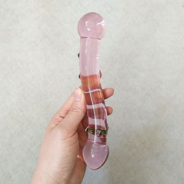 Lesbian Dildo Glass - 20*3.5cm Pink Large Pyrex Porn Adults Product Glass Anus Clit Massager  Crystal Dildo Lesbian Sex Toys Women Men Erotic Aid Sexy Toys For Women  Shock ...