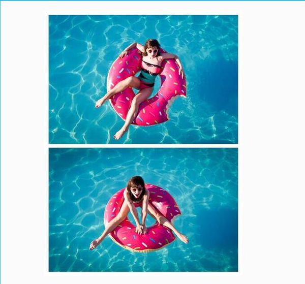 

eco-friendly бассейны 120см гигантский пончик плавание float надувной бассейн кольцо взрослый бассейн поплавков 2 цвет free по