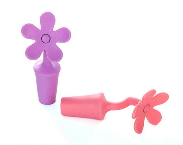 

новый горшок в форме цветка в виде силиконовой винной пробки случайные цвета