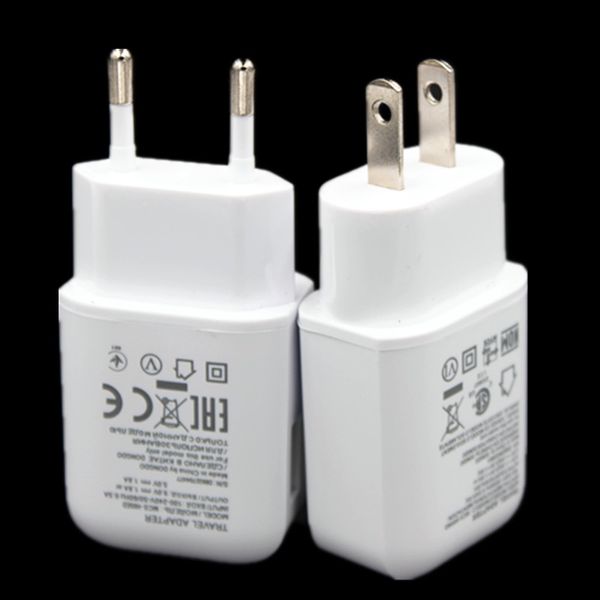 

Fast Charging 5V 1.8A 9V 1.8A Eu US Ac home travel wall charger power adapter for LG G5 G4 V10 Nexus For samsung s7 s8 android phone