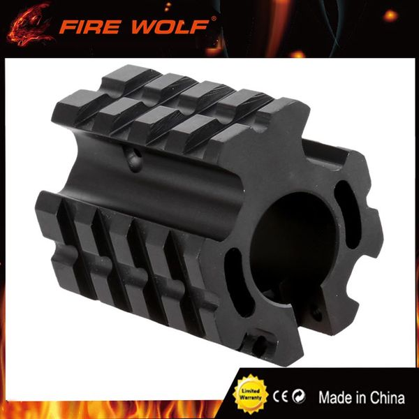 

FIRE WOLF PRO Model 4/15 Low-profile for .75" Barrel Quad-rail Gas Block For Hunting scope mount