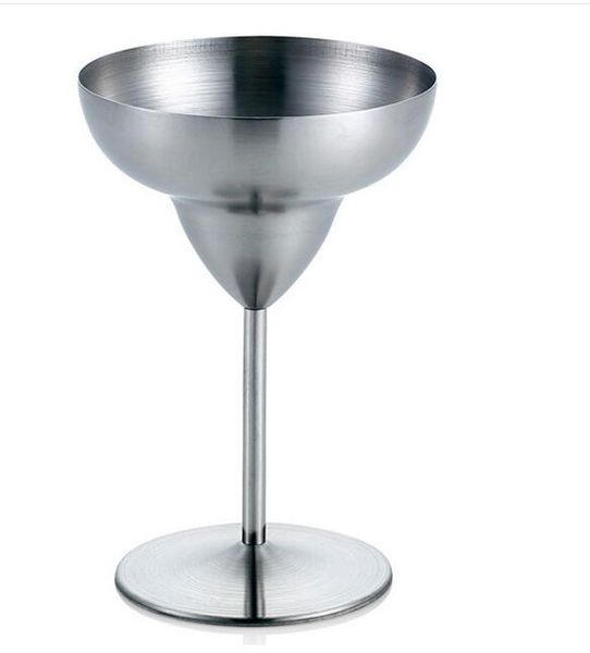 

eco-friendly stainless steel double walled margarita glass martini cup creative wine glass goblet glass anti-broken drinkware bar tools