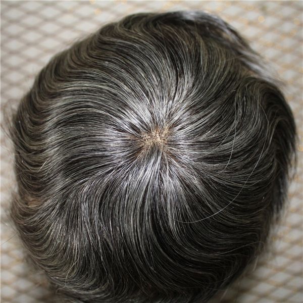Acheter Cheveux Gris Hommes Toupet Prix Usine Expédition Rapide Perruque De Cheveux Humains Indiens Pour Systèmes Hommes Vieil Homme Systèmes De