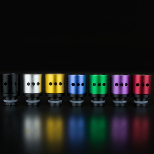 

Drip tips Three Hole 510 Adjustable Air Flow Wide Bore Drip Tips Aluminum Drip Tip for RDA RBA E Cig DHL Free