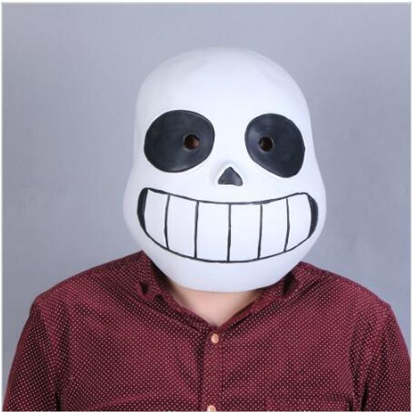 

полная голова undertale sans латекс косплей смешные белые мягкие маски шлемы хэллоуин рождество праздник реквизит для взрослых ребенок маска