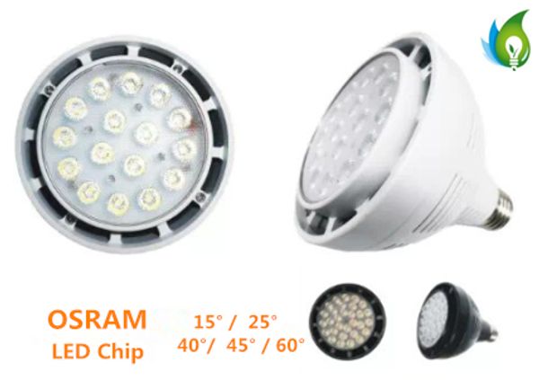 

e27 g12 с белым корпусом osram led чип par30 45w светодиодные лампы 3 года гарантии