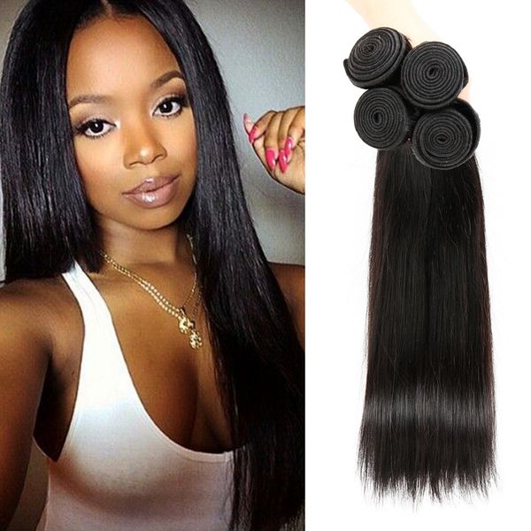 Cosy Malaysian Straight Hair 4 Bundles Peruvian Brazilian Indian
