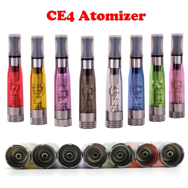 

CE4 Атомайзер эго 1,6 мл СЕ4 Красочные Clearomizer для EGO-T Атомайзер E-сигарета адаптер Эго-т Эго-W Эго-с твист Все 510 Пустой Clearomizer