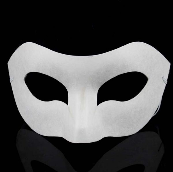 DIY mão pintado máscara de coroa máscara de papel em branco borboleta masquerade máscara cosplay kid empate festa máscaras adereços