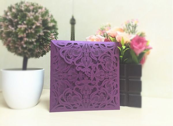 Purple American Wedding Invites Wedding Invitation Business Card