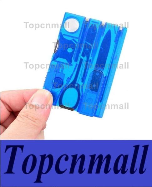 

Outdoor camping beauty tool witzerland card knife with led light multifuntion card urvival wi knife tpml 2659