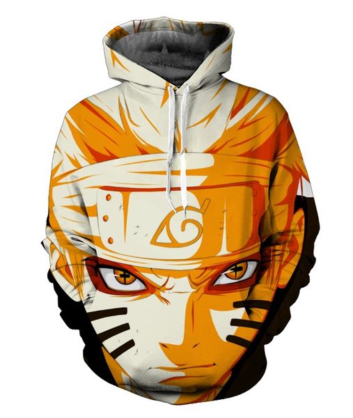 

wholesale- naruto sasuke 3d anime hoodie sweatshirt male long sleeve outerwear pullovers one piece anime jacket men, Black