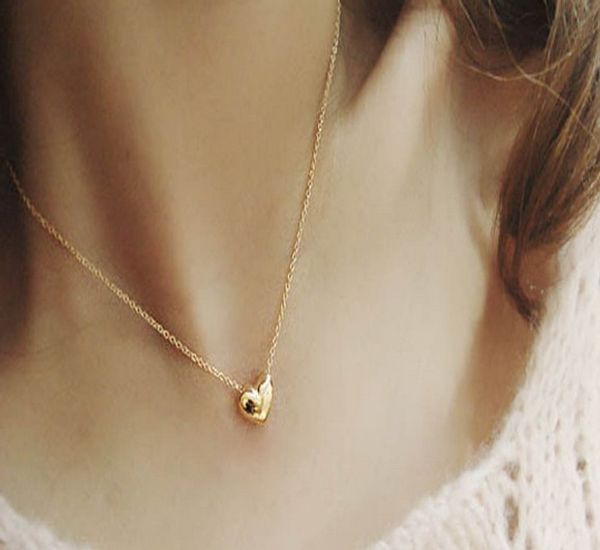 

heart chokers women necklaces silver/gold plated choker necklaces statement necklaces gothic style gifts for girls/ ladies, Golden;silver