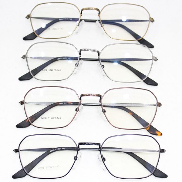 

wholesale- new edition including too lang fund myopia spectacle frame korean restore ancient ways exceed metal small round frame glasses, Silver
