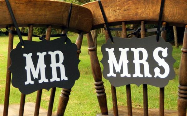 

50 pair mr mrs black wedding party banner decoration p booth prop good quality brand new