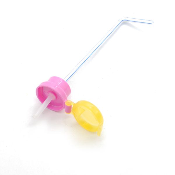 

wholesale- water bottle twist cover cap with straw child safe drink straw sippy cap feeding for kids infant