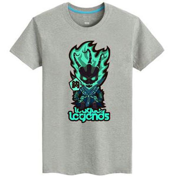 

Thresh футболка цепь надзиратель с коротким рукавом Лига Легенд тис Лол игра одежда