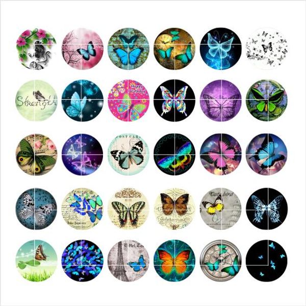 

buttergly snap button jewelry charm popper for bracelet 30pcs / lot gl031 jewelry making, Crystal