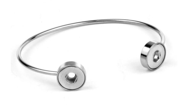 

5pcs/lot diy noosa button stainless steel alloy bracelet jewelry snap button bracelet fit 18mm charm drop shipping, Black