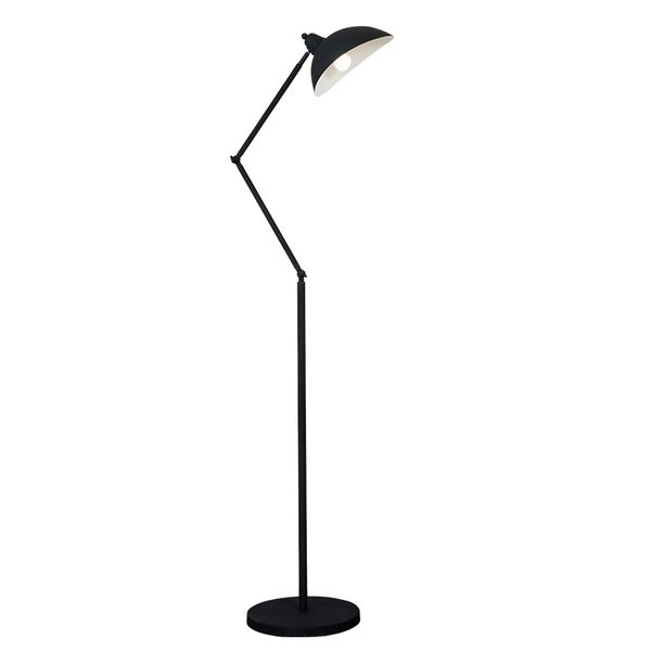 E27 Напольная лампа для чтения Креативная современная минималистичная подставка Настольная лампа с металлическим абажуром Настольная лампа для спальни