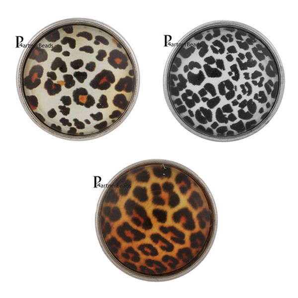 

wholesale-10pcs/lot 18mm glass print snap button jewelry luxurious alloy bottom fit snaps bracelets jewelry, Golden;silver