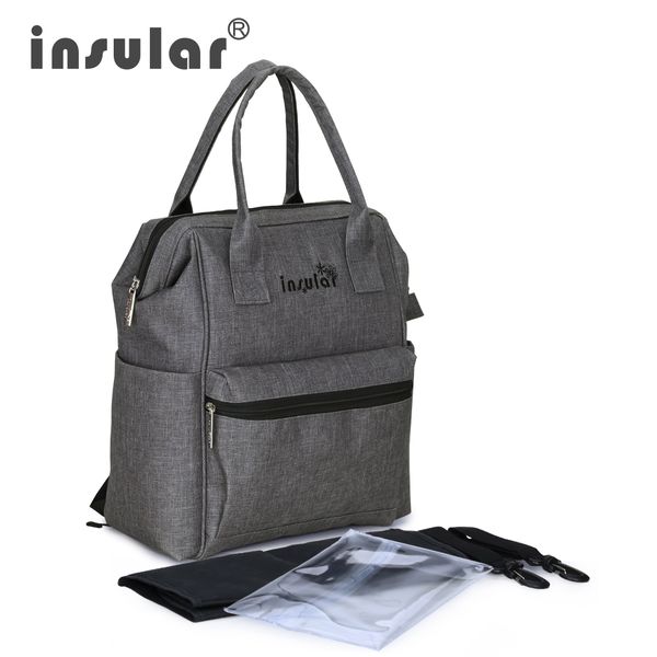 

insular for baby care mummy maternity nappy bag brand large capacity baby bag travel backpack desinger nursing