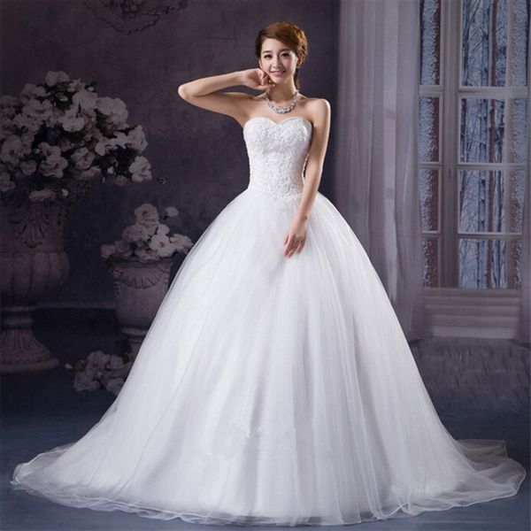 

2017 new arrival wedding dresses white/ivory princess ball gown formal dress gorgeous sweetheart vestidos de novia bridal gown