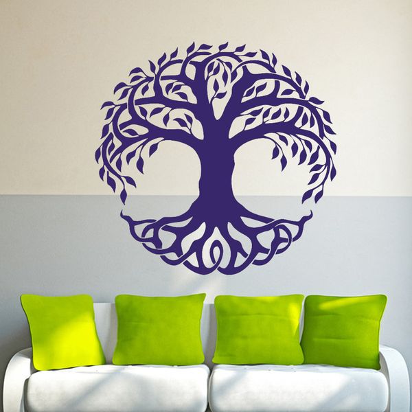 2018 Hot Wall Decor Vinyl Sticker Decal Celtic Tree Life Tribal Nature Bedroom Living Room Creative Decorative Murals Airplane