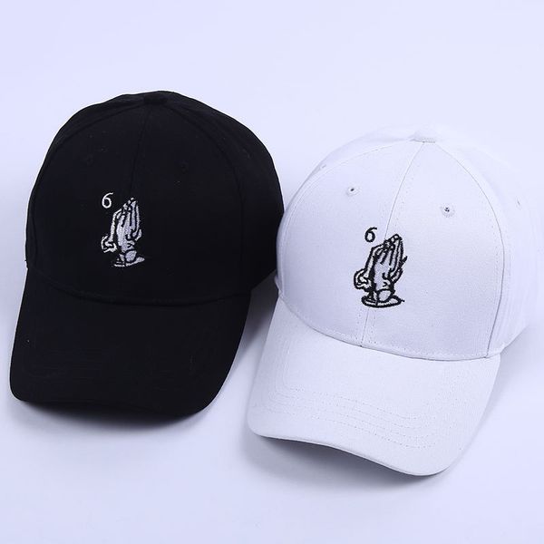 

New Fashion couple Hip Hop Baseball Caps Unisex double palms embroidery Sports Hats men Adjustable peaked cap casquette For women Ball Caps