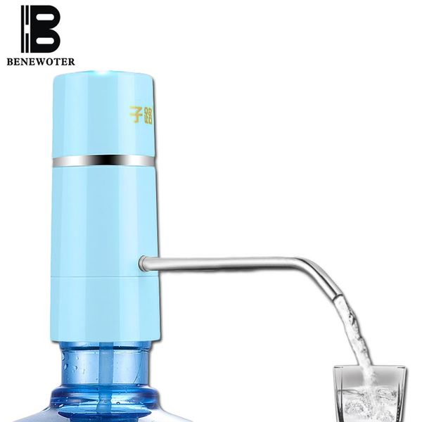 All'ingrosso- Easy Pump Water Tap Faucet Wireless Electric Ricaricabile Dispenser di acqua Batteria Bottiglie di acqua potabile Strumento per bicchieri da cucina