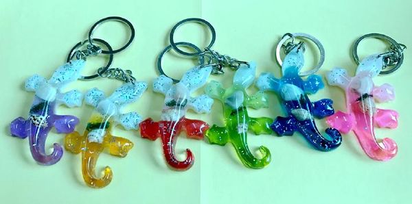 

12 yqtdmy keychain mixed colorful charming design jewelry, Slivery;golden