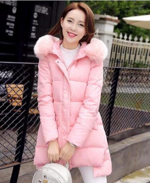 

woman qiu dong han edition business english new fashion boutique personality big yards down cotton-padded jacket coat / s-2xl, Black
