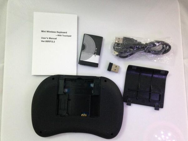 Rii I8 Fly Air Mouse Mini tastiera palmare wireless Telecomando touchpad da 2,4 GHz per M8S MXQ MXIII TV BOX Mini PC 2017