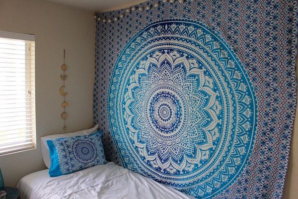 Grosshandel 2 Grossen Polyester Indischen Mandala Tapisserie