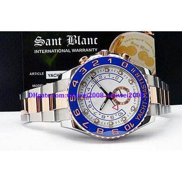 

luxury watch wrist watch new arrive 44mm 18kt rose gold stainless ii model 116681, Slivery;brown