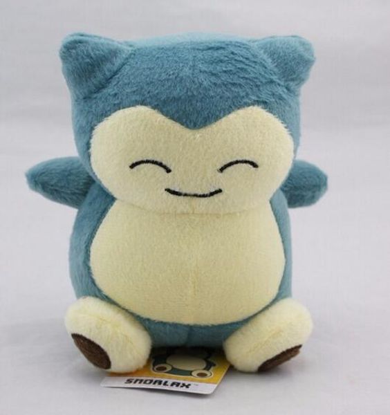 

15 см карманный монстр совать Snorlax фаршированные плюшевые куклы мультфильм животных рисунок игрушки детские подарки на день рождения