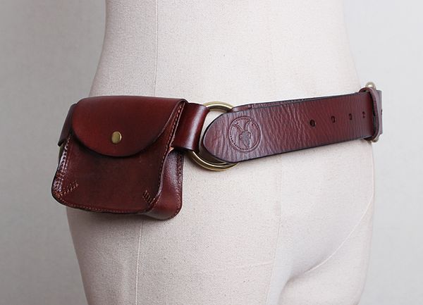 

Оптовая Продажа- [В Gladself] Женщин Моды Мини Сумка Старинные Корова Кожаный Мешок Дизайнер Пояс