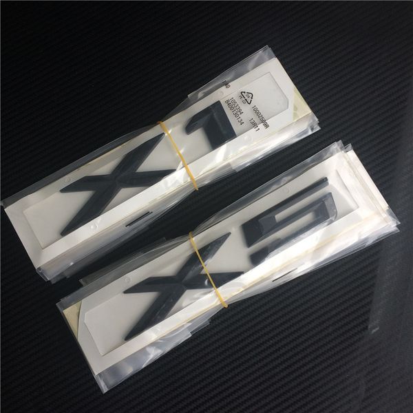 

100pc new car tyling ab black ilver x1 x3 x5 x6 rear boot emblem auto badge ticker