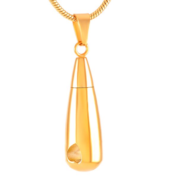 

heart bottle stainless steel cremation pendant necklace memory funeral ashes keepsake urn necklace, Silver