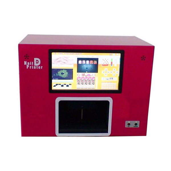 

upgrated ce approved computer build inside nail printer 5 nails printing machine digital nail printer new, Silver