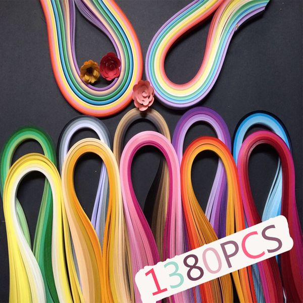 

1380pcs quilling paper in assorted colours handmade paper crafts