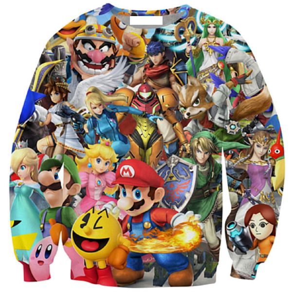 

wholesale- couture 2016 new harajuku style cartoon 3d printed hoodies men women brand design sweatshirt casual sportwear size s-5xl, Black