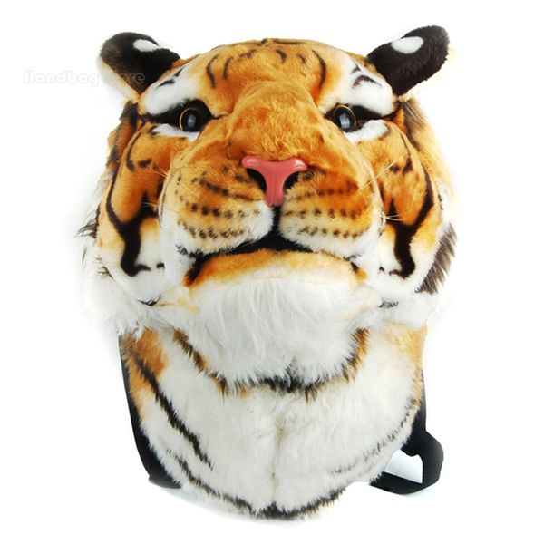 

wholesale- new 2016 women tiger bag school bags tiger head style backpack white yellow school backpacks tiger knapsack 10