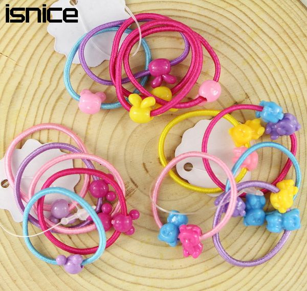 

wholesale- ts 50 pcs carton round ball kids elastic hair bands elastic hair tie children rubber hair band, Slivery;white