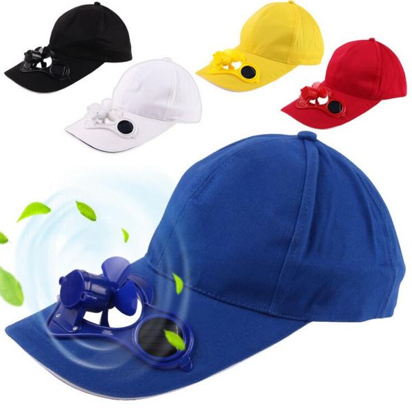 

Solar Power Hat Cap Cooling Fan For Golf Baseball Sport Summer Outdoor Solar Sun Cap With Cooling Fan Snapbacks Baseball Cap OOA1261